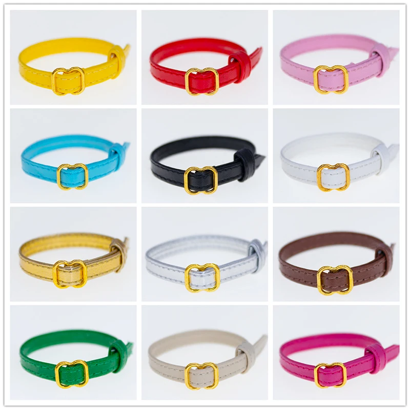 MENGF Handmade Doll Waist Belt Leather Material Doll Belts Width 5mm Length 13cm For FR IT Lica Barby Blythy 1/6 Body Toys