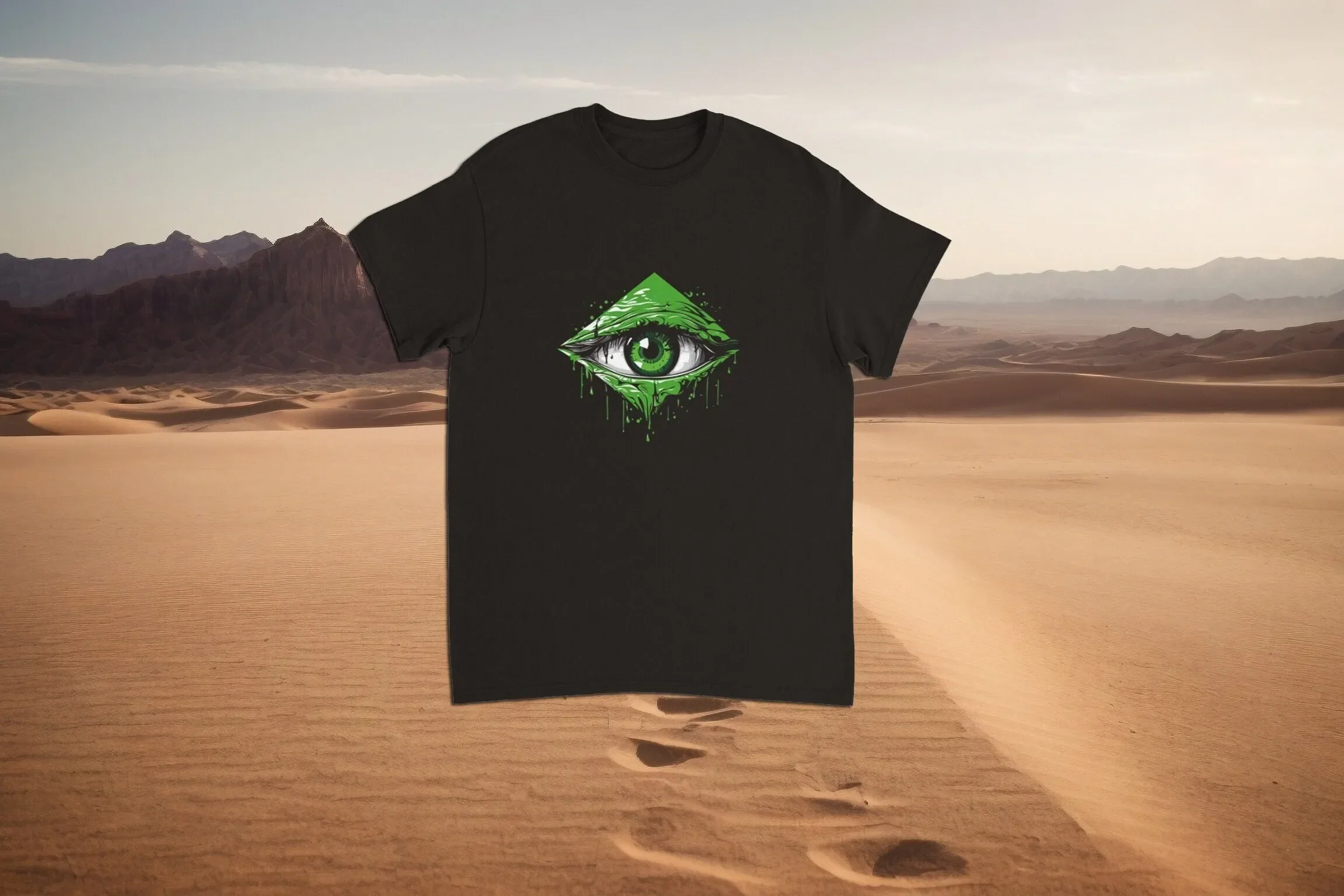 All seeing eye T shirt men s mystical design pyramid