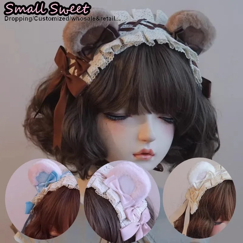 faixas-de-cabelo-femininas-com-orelhas-de-urso-goticas-e-laco-estilo-harajuku-gotico-lolita-y2k-faixa-de-cabelo-com-orelhas-marrons-tiara-punk-de-renda-doce-com-babados