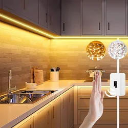 LED Under Cabinet Light USB Powered Motion Sensor Dimmer Lighting for Cabinet Closet Kitchen Wardrobe Counter Bedroom