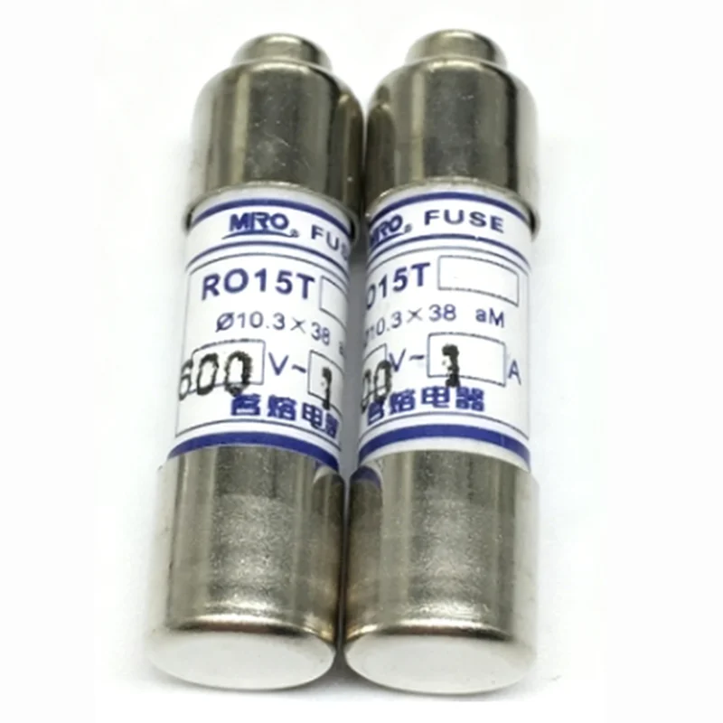 10piece MRO fuse R015T RO15T aM  delayed melting 10.3 * 38 600V replaces ATQR FNQ-R KLDR cylindrical cap Ceramic fuse link