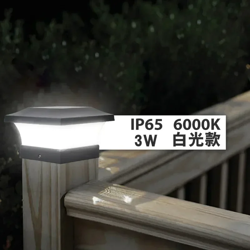 T-SUNRISE 1pc/2pc/4pcs Solar Light Fence Light IP65 Outdoor Solar Lamp For Garden Decoration Gate Courtyard Cottage Solar Lamp