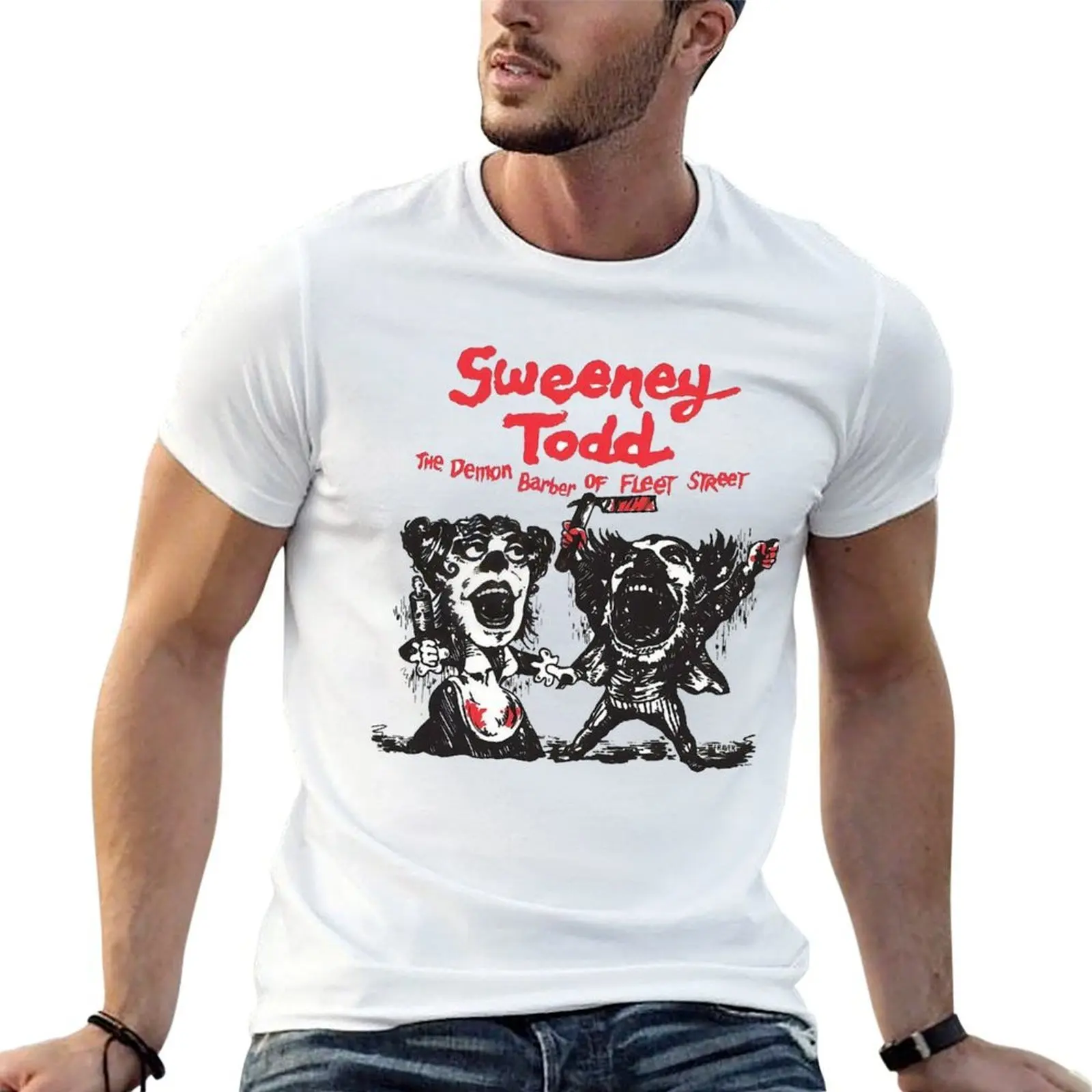 

Sweeney Todd title logo T-Shirt t shirt man cotton cotton t shirt pack t shirts for man pack cotton T-shirt