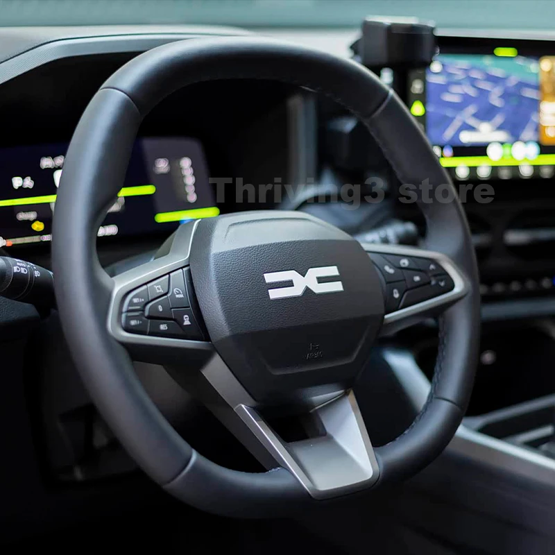 

Leather Car Steering Wheel Cover For Dacia BIGSTER 4X4 Hybrid Journey 2025 Auto Steering Wheel Dacia Bigster 2025 Accessories
