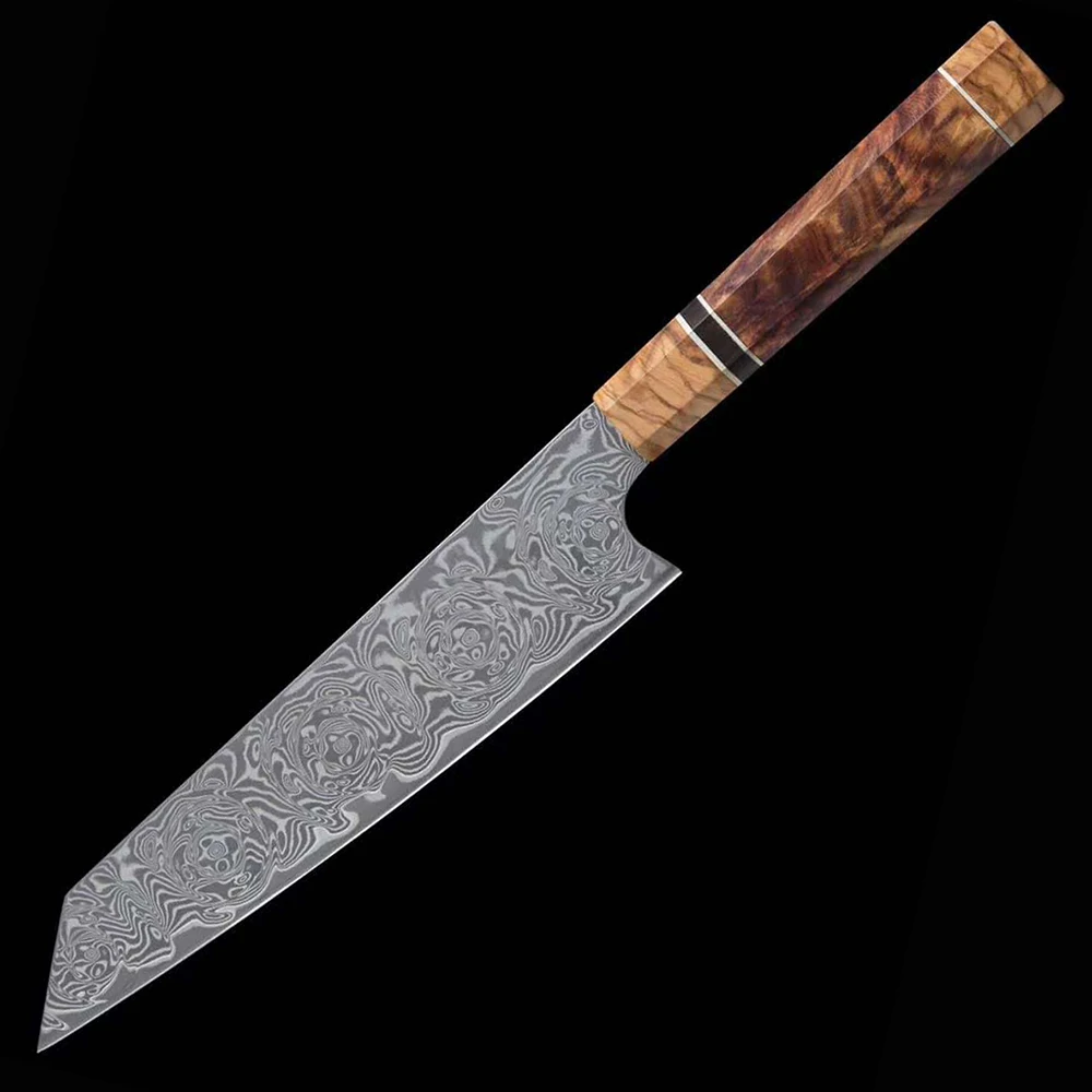 

8.6 Inch Kiritsuke Knife 67 Layers Damascus Steel VG10 Blade Chef Slicing Sashimi Cleaver Fish Sushi Longquan Kitchen Knives