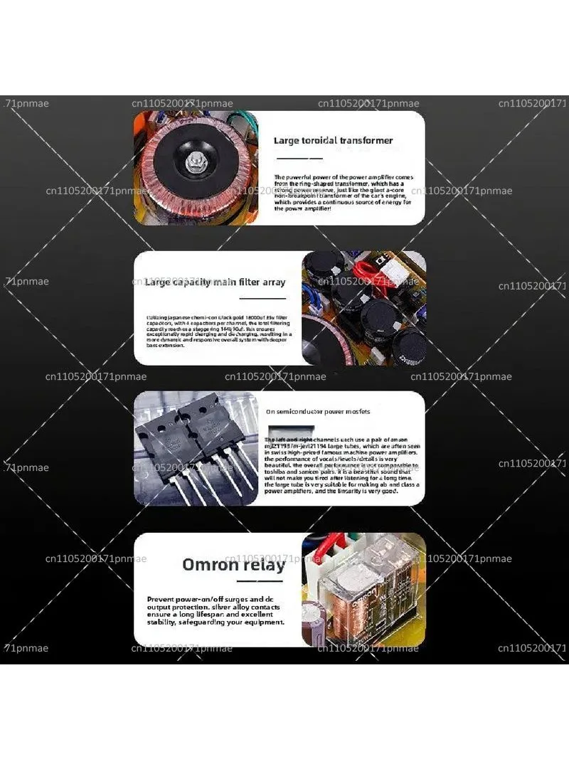 20W Pure Class A Power Amplifier, HiFi Audiophile Amp Reference Circuit for Home Use
