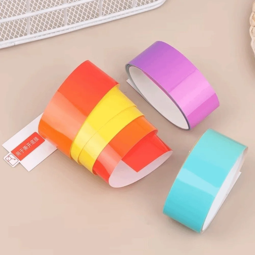 Zweifarbiges Farbverlauf-Pickleball-Schlägerkantentape Stoßdämpfendes TPU-Material Pickleball-Schlägerkantenschutz Selbstklebend – Detail 5