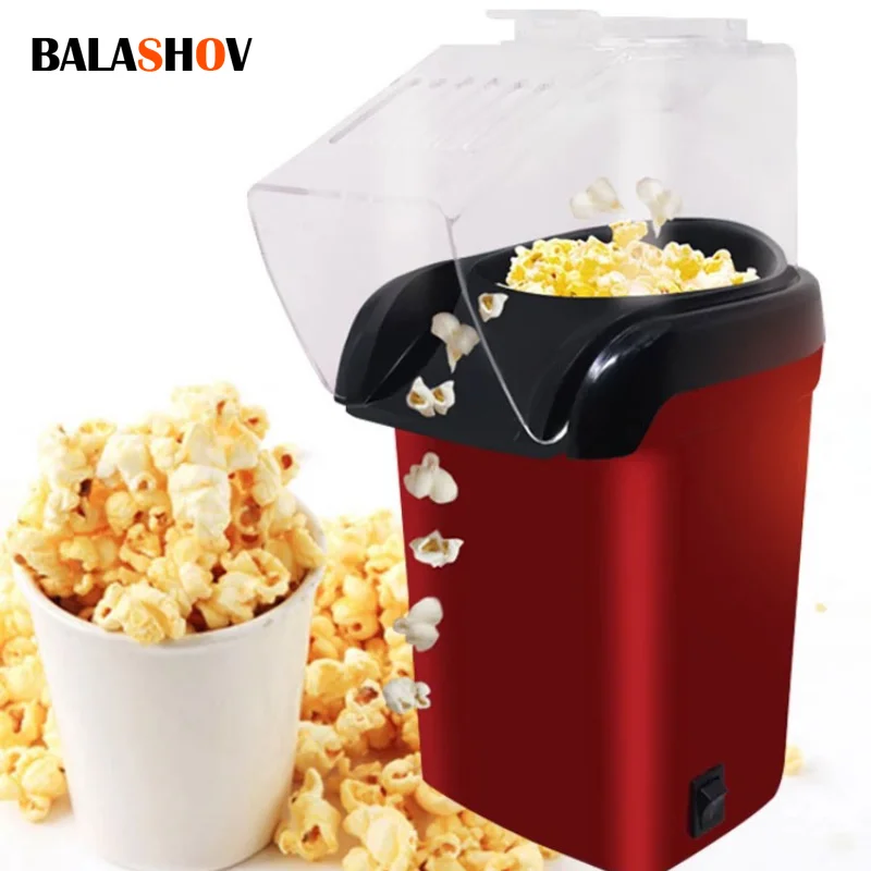 มินิไฟฟ้า Popcorn Maker เครื่อง1200W อัตโนมัติ Healthy Gift Idea สำหรับเด็ก Home-Made DIY Popcorn ภาพยนตร์ Snack