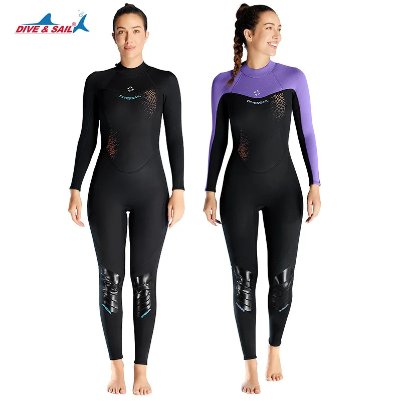 

Women 3MM Neoprene Wetsuit One-piece Warm Full-body Wetsuit Surfing Swimsuit Water Sports Scuba Diving Snorkeling Wetsuits
