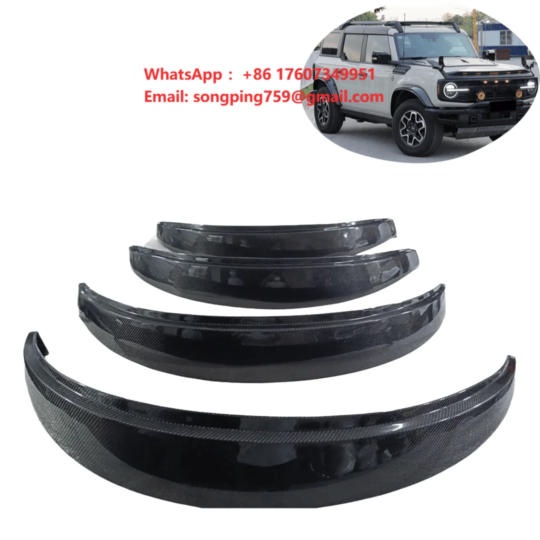 

For Ford Bronco Dry Carbon Car Auto Universal Accessories Fender Flares Wheel Arch Wide Body Wheel Eyebrow