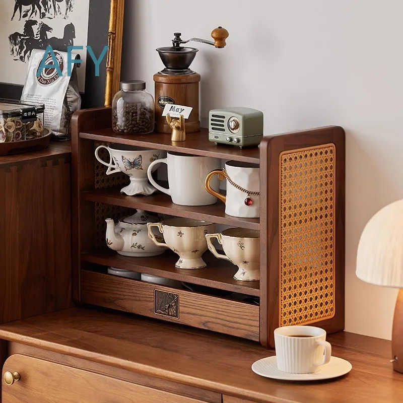 2025 New Multifunctional Kitchen Countertop Wooden Spice Rack Organizer Shelf for Storage Seasonings Utensils Cookware Wall
