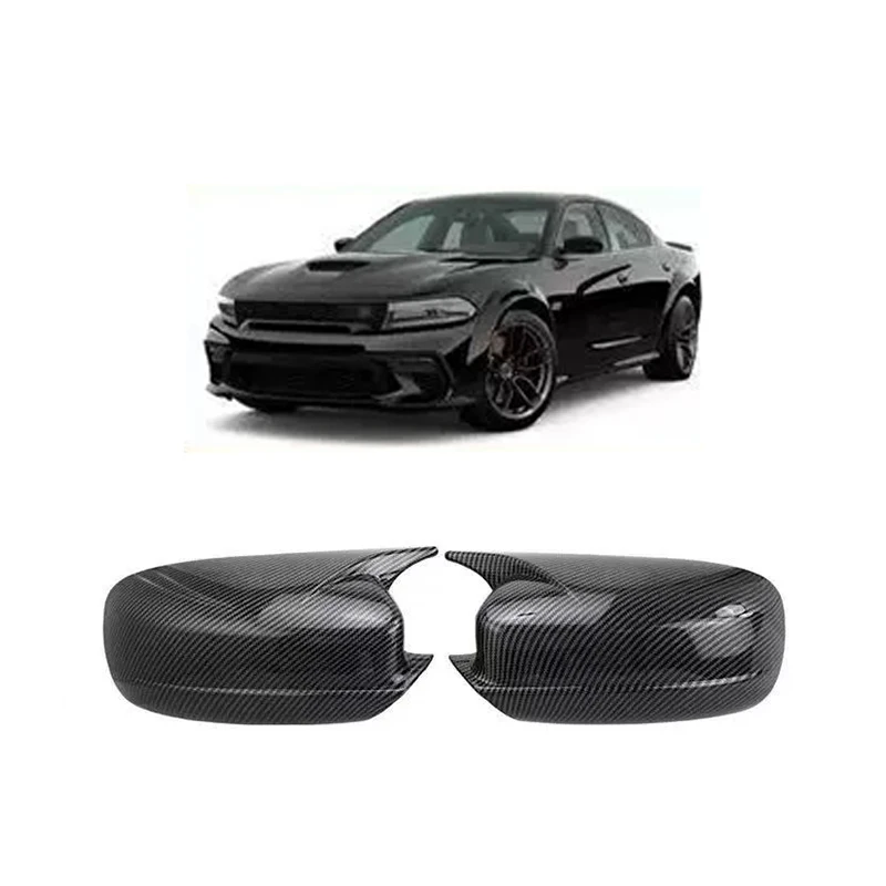 

For Dodge Charger 2011-2022 Chrysler 300 2011-2019 Rearview Mirror Cover for Rearview Mirror Protection Cover Decoration