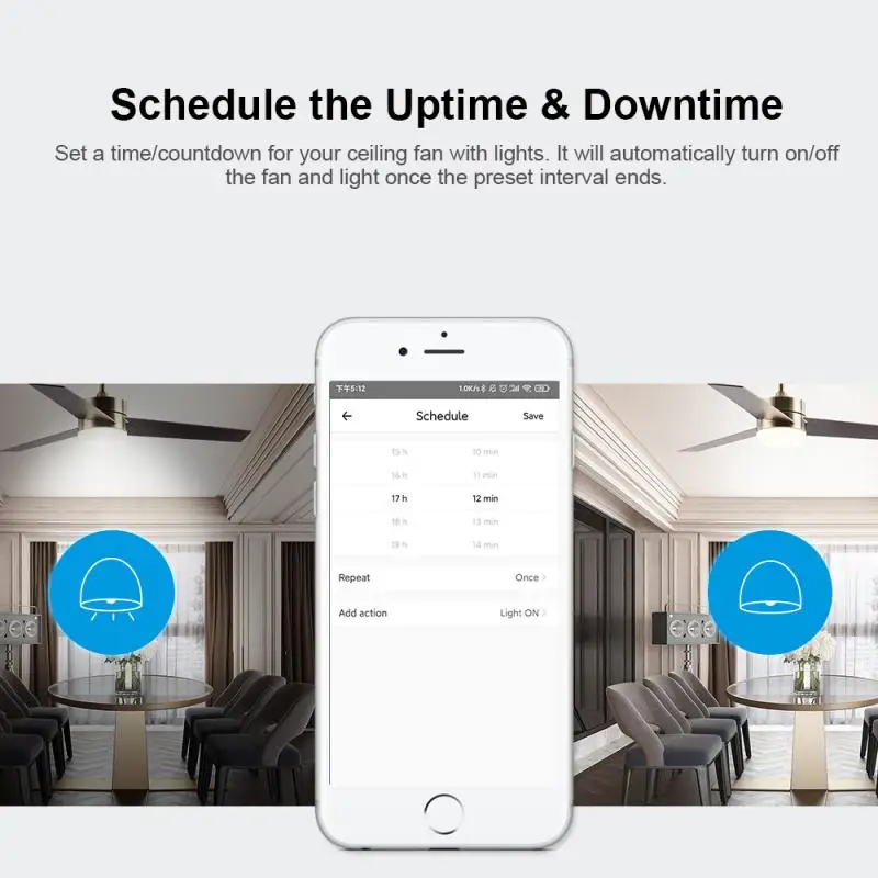 SONOFF IFan04 واي فاي مروحة سقف والتحكم في الضوء Ewelink APP RF عن بعد 433mhz RM433 سرعة المروحة قابل للتعديل دعم أليكسا جوجل
