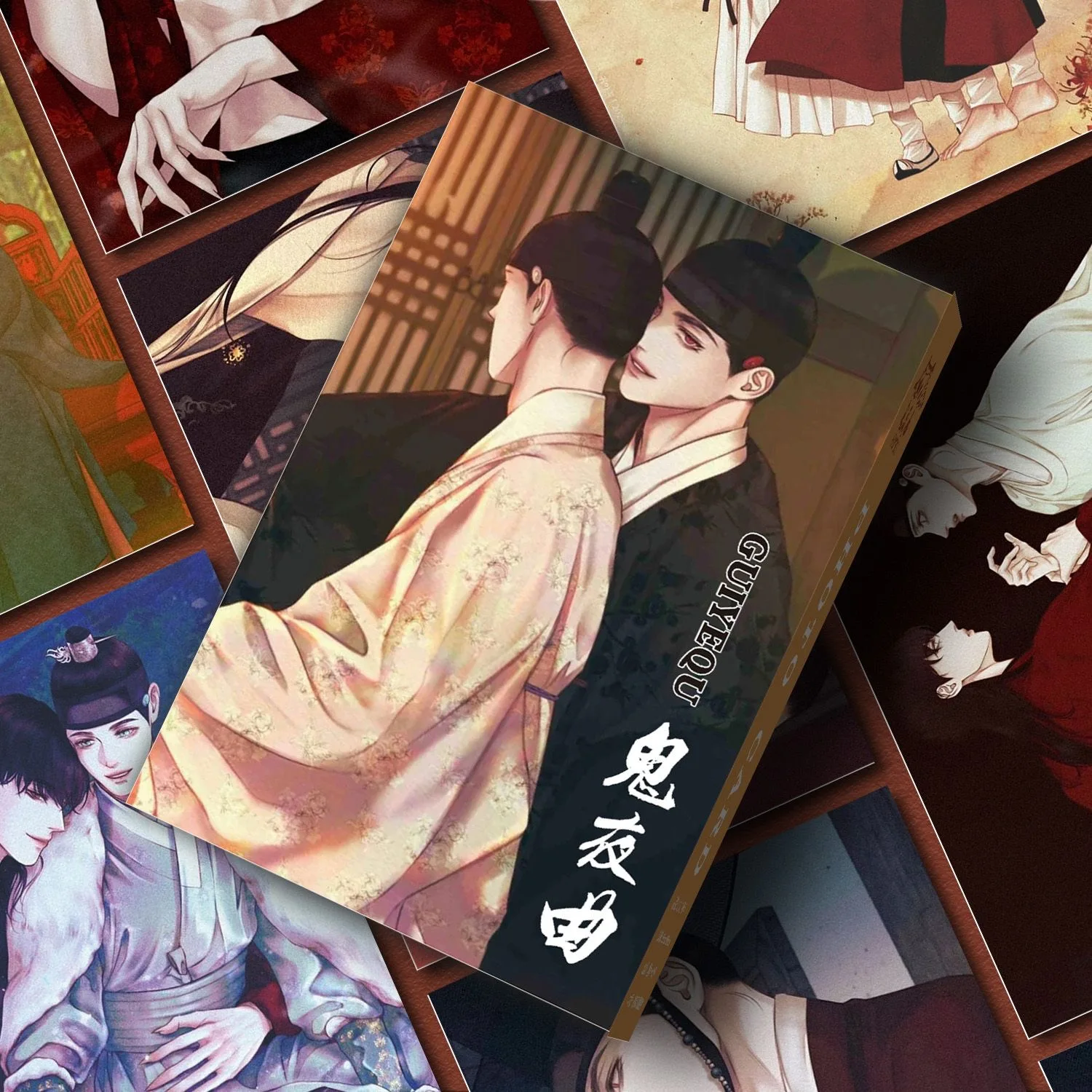 55 Pcs/Set Korean Manhwa Laser Lomo Card Jaesgin Nok Comic Characters HD Photocard Cosplay Gift