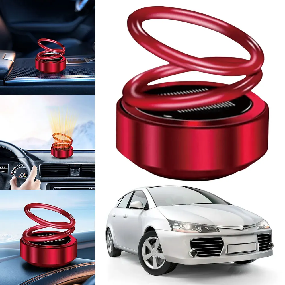 Auto Auto Solar Energie Rotierenden Aromatherapie Lufterfrischer Doppel Ring Innen Diffusor für Auto Hause Schlafzimmer Dekor Zubehör