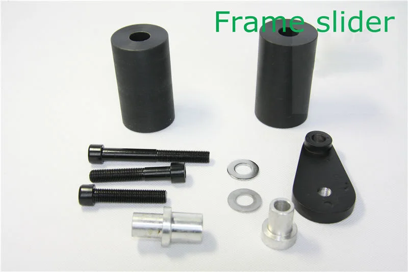 لياماها YZF R6 2003-2005 04 / YZF R6S 2006-2009 07 08 دراجة نارية لا قطع الإطار المنزلق تحطم حامي أسود/الكربون