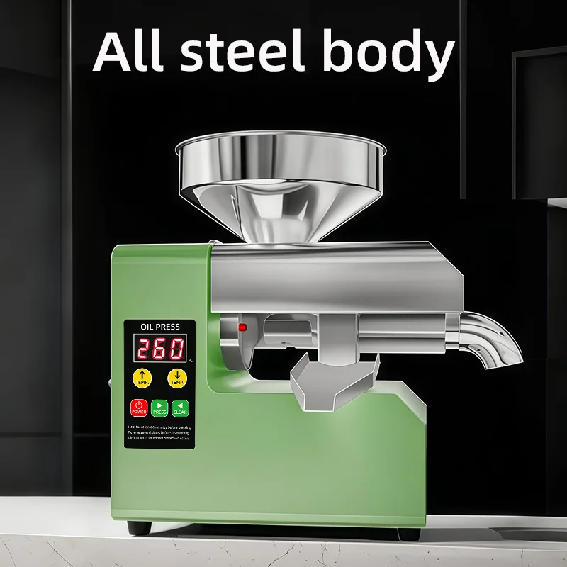 Prensa de aceite, nueva máquina automática, Extractor de aceite comercial para el hogar, prensador R6S
