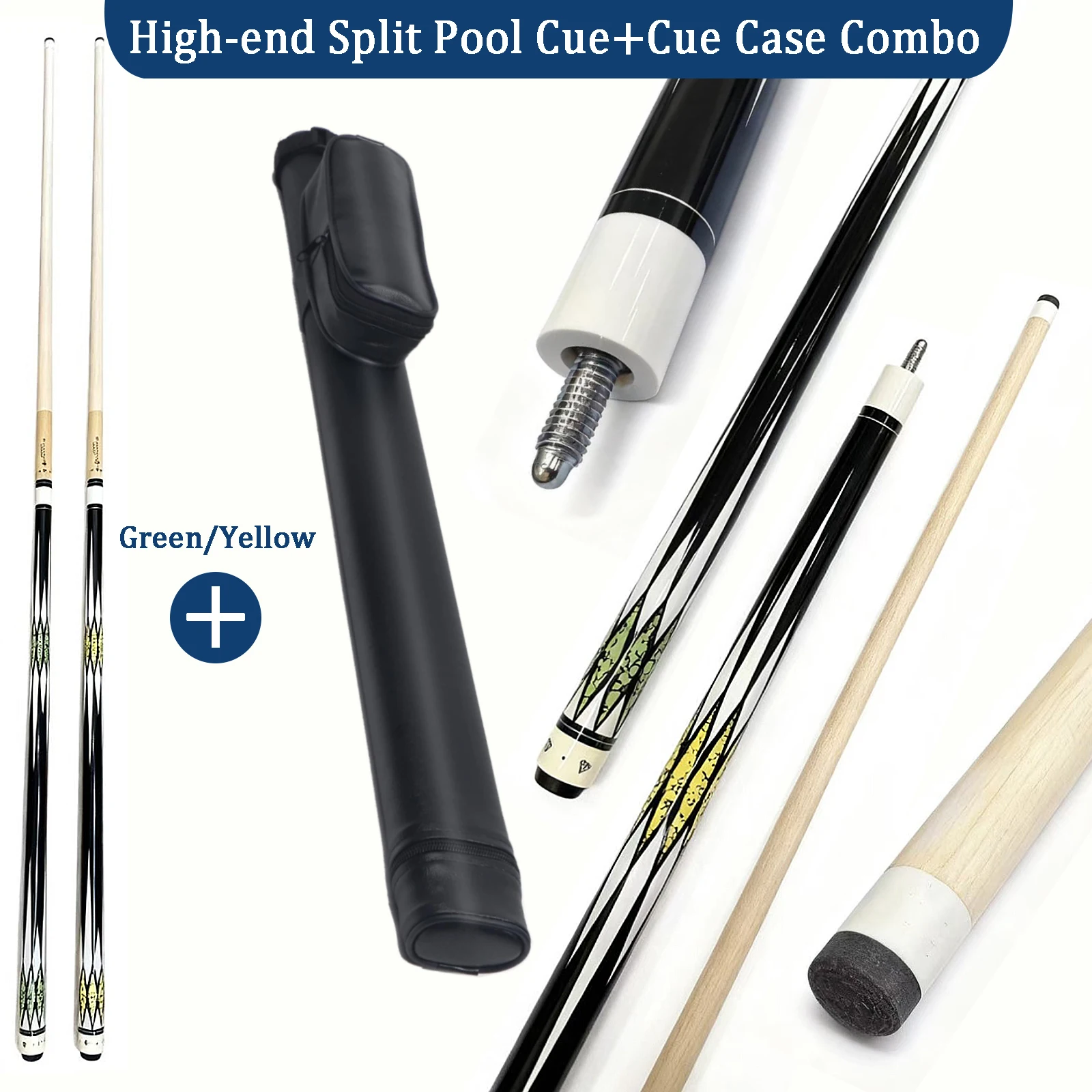 

High end Split Pool Cue Set Professional Quality, Convenient Storage