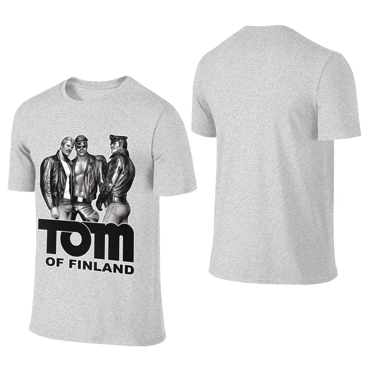 TOM OF FINLAND - KINK (BLACK) Not Pilling Reversible T-shirt Business Casual   Short Sleeve