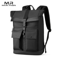 Mark Ryden Mochila Laptop 15.6 Oxford Gray Solid High School Bags Teen College Student Back Pack Multifunctional Bagpack
