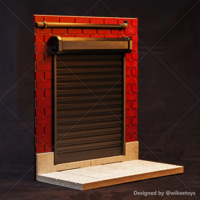 Wikeetoys 1/12 مقياس ملحق صغير دمية التصوير خلفية مجلس عرض الشارع الأمريكي لجندي عمل الشكل 6 بوصة #2