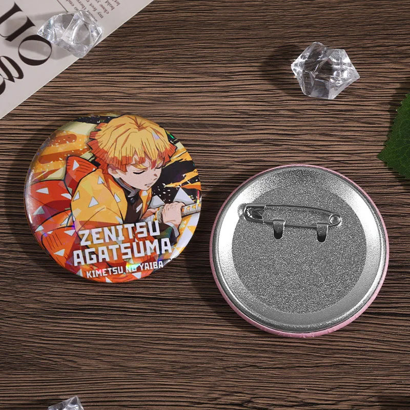 เข็มกลัดอนิเมะดาบพิฆาตอสูร คิเมทสึ โนะ ไยบะ เนซึโกะ คามาโดะ ทันจิโร่ ฮาชิระ คอสเพลย์ สินค้าอุปกรณ์เสริม พวงกุญแจ เครื่องประดับ