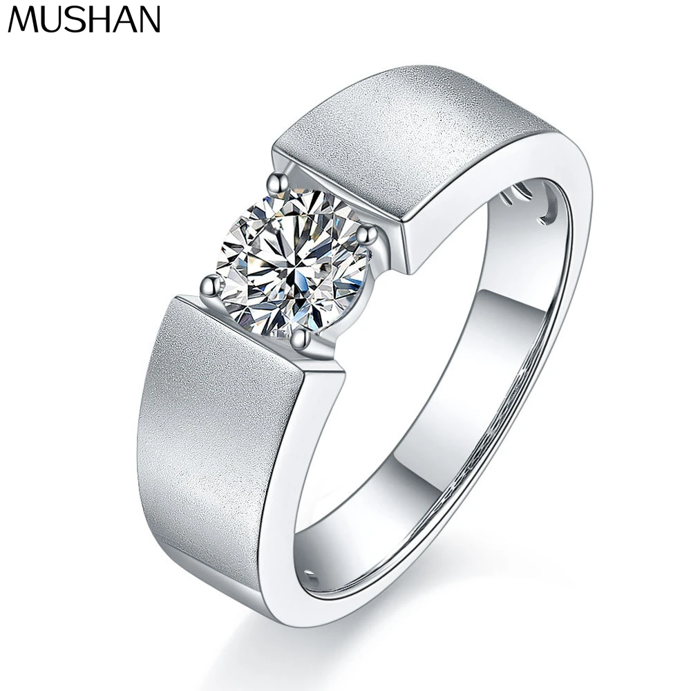 

Кольцо MuShan Designer Jewelry из стерлингового серебра 925 пробы с муассанитом цвета D, повседневное кольцо для супруга/супруги, позолоченное 18-каратным золотом, изысканные кольца MST Patent