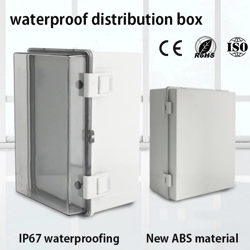 IP66 Outdoor Waterproof Box ABS Engineering Plastic Base for Outdoor Monitoring Power with Buckle Plastic Junction Box
