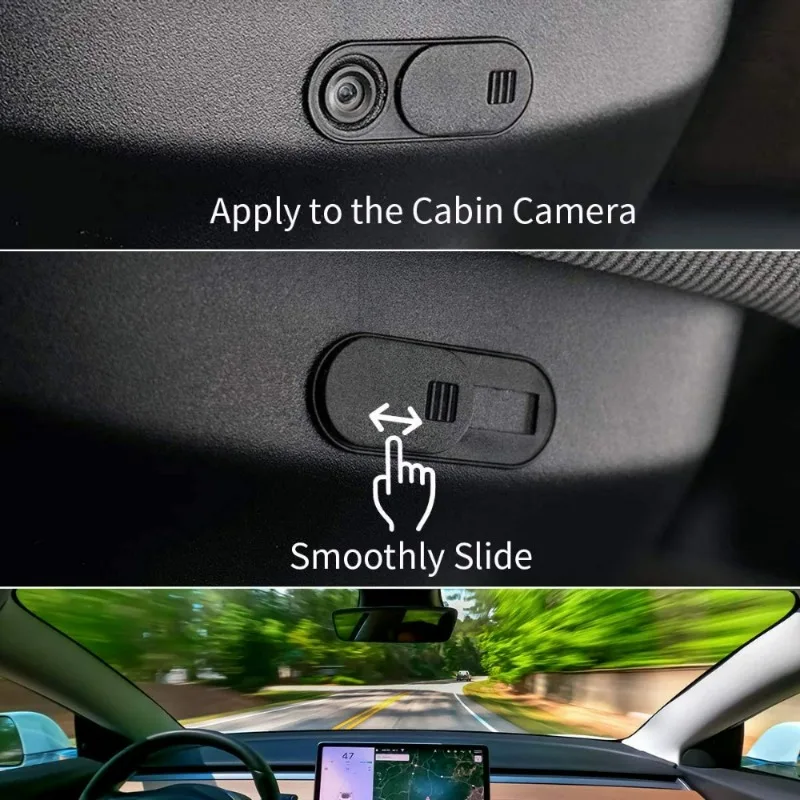 For Tesla Model 3 Y Camera Privacy Cover ABS Sliding Camera Cover for Rear View Camera Anti Spy Protection No Trace Installation