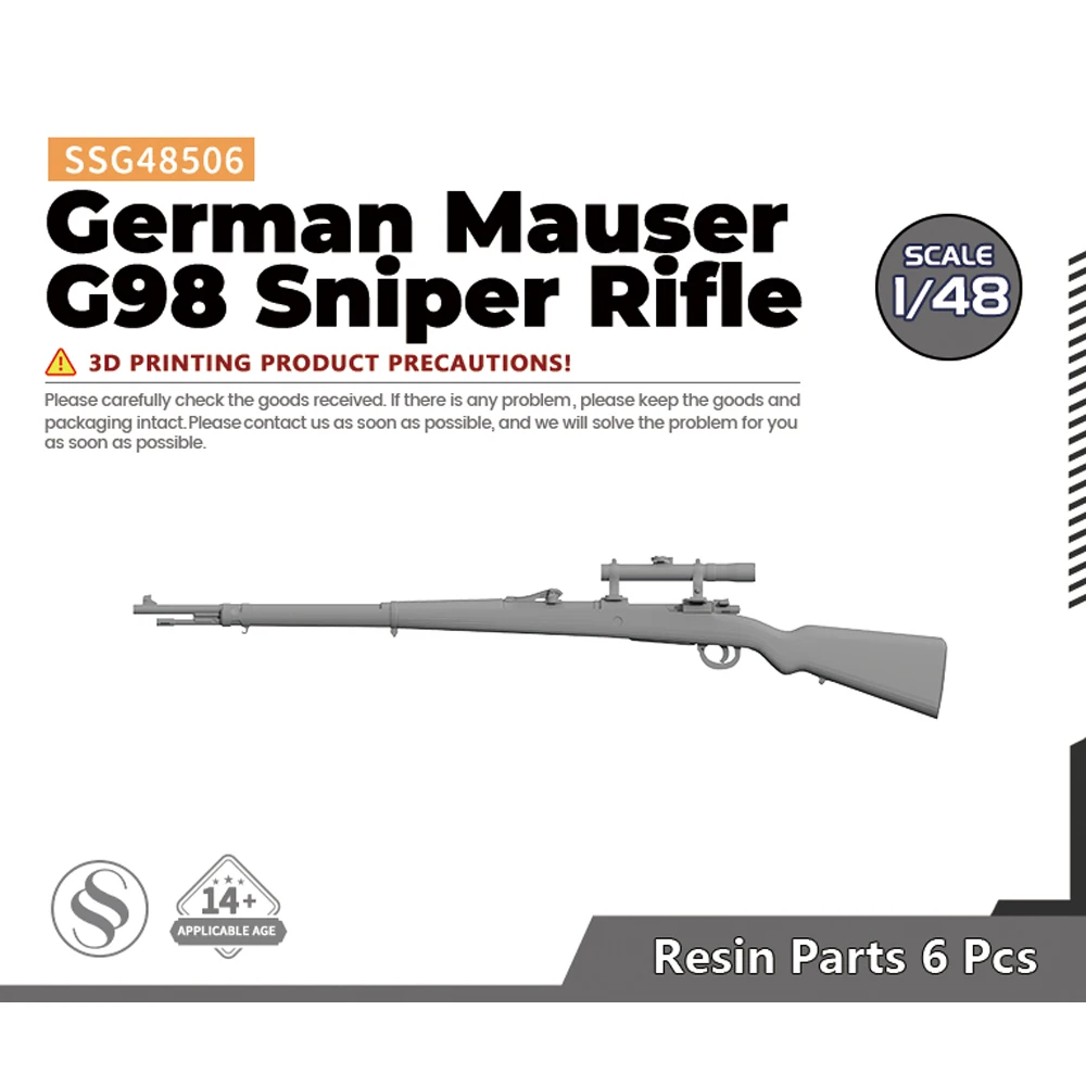 SSMODEL SSG506 1/35 1/48 German G98 Sniper Rifle