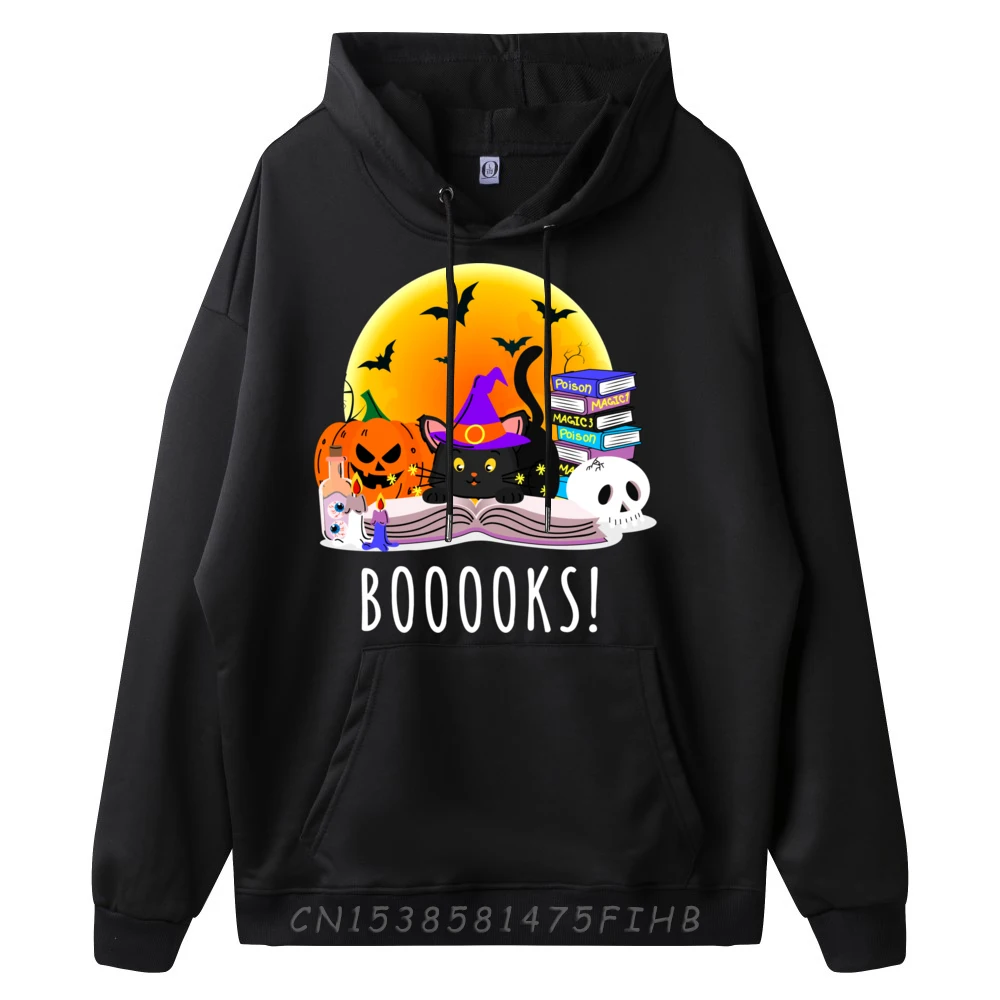 Booooks Ghost Reading Books Halloween Sweater s Grahpic Pullover Sweater New In Hoodies & Sweatshirts Long Sleeve Men