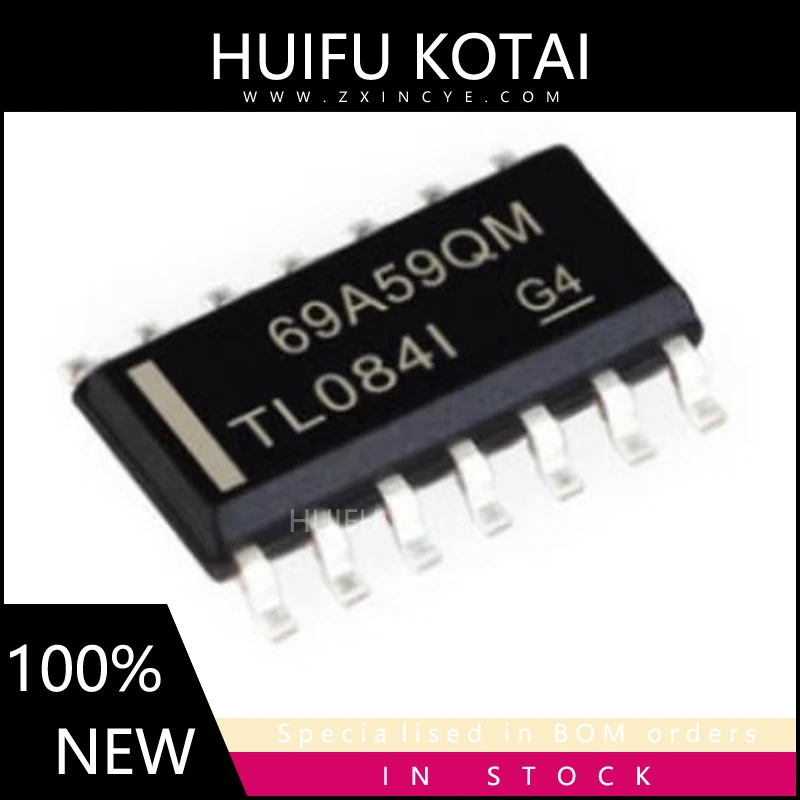 10pcs/lot TL084IDR  SOIC-14  TL084I New Spot Inventory