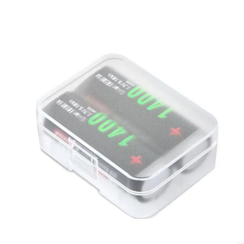 87HD Clear Battery Storage Case for 2x18500 or 3x16340 Batteries Protect Your Batteries, Prevent Short Circuits and Dust