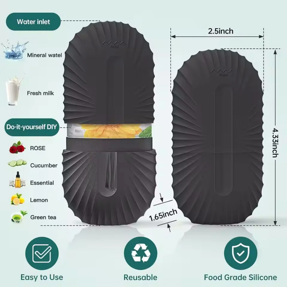 Rouleau à glace pour le visage et les yeux, moule à glace en Silicone, refroidissement et raffermissement de la peau du visage, outil de soins du visage réutilisable et anti-fuite