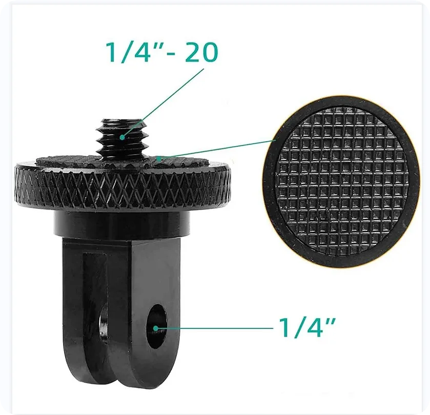 Адаптер для штатива с винтом 1/4 дюйма, вращающийся на 360° держатель для Go Pro 13 12 11 10 9 8 Insta360 One X2 X3 X4 аксессуары для камеры DJI