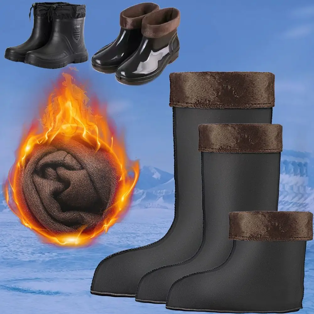 High School Low Tube Winter Warm Lining Warmer Soft Rain Boots Liner Shoe Cover Accessories Coldproof