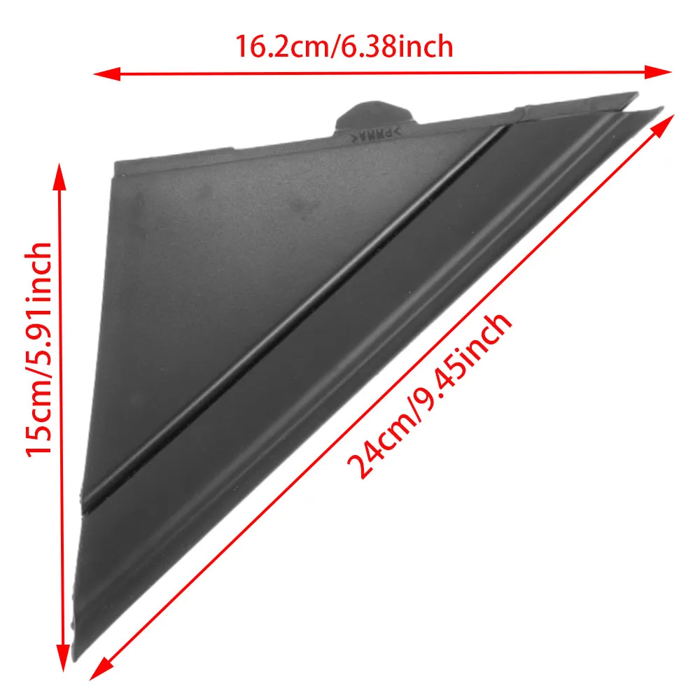 2Pcs Rear Mirror Triangle Trim Plate LH RH Door Mirror Flag Cover Moldings LH RH for Fiat 500 2012-2019 1SJ85KX7AA 1SD00KX7AA