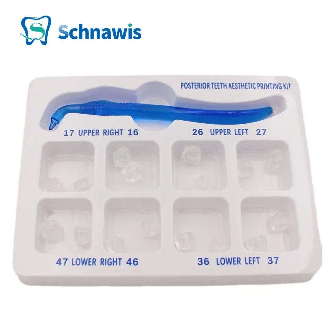 Dental Posterior Teeth Aesthetic Printing Mould Kit For Light Cure Composite Restoration Filling Tools