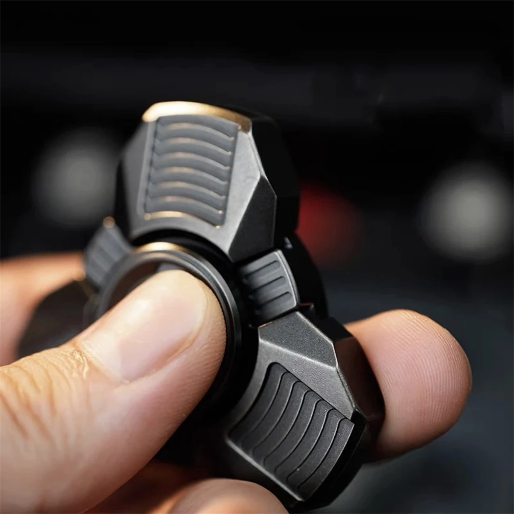 Centrale électrique nucléaire, armure ouverte, Fidget Spinner en acier inoxydable, jouets coulissants EDC, Anti-Stress, Spinner à main, jouets sensoriels tdah