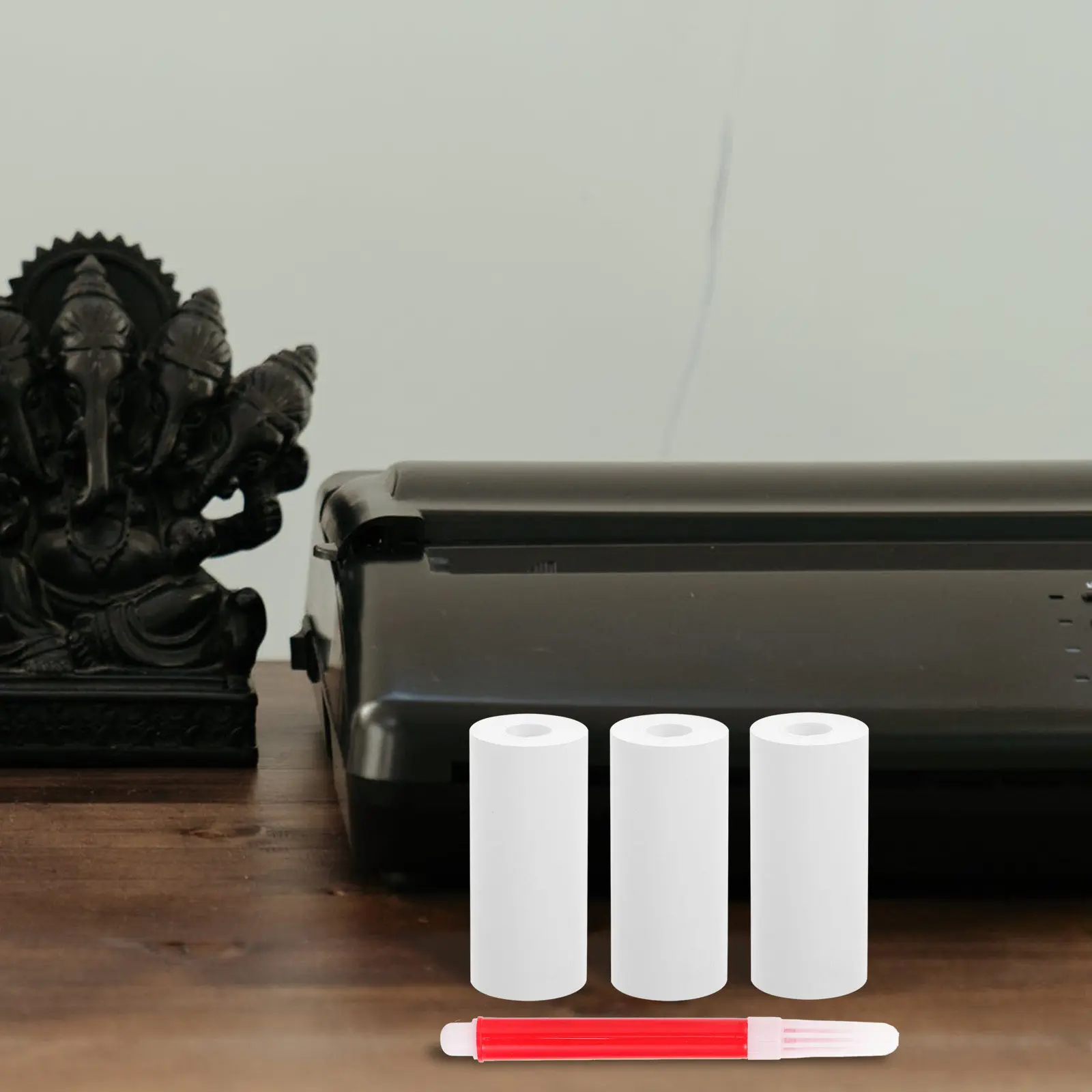 

1Set Mini Thermal Printer Sticker Rolls Easy to Use for Labeling Documents Drawers Jars Thermal Printer Sticker