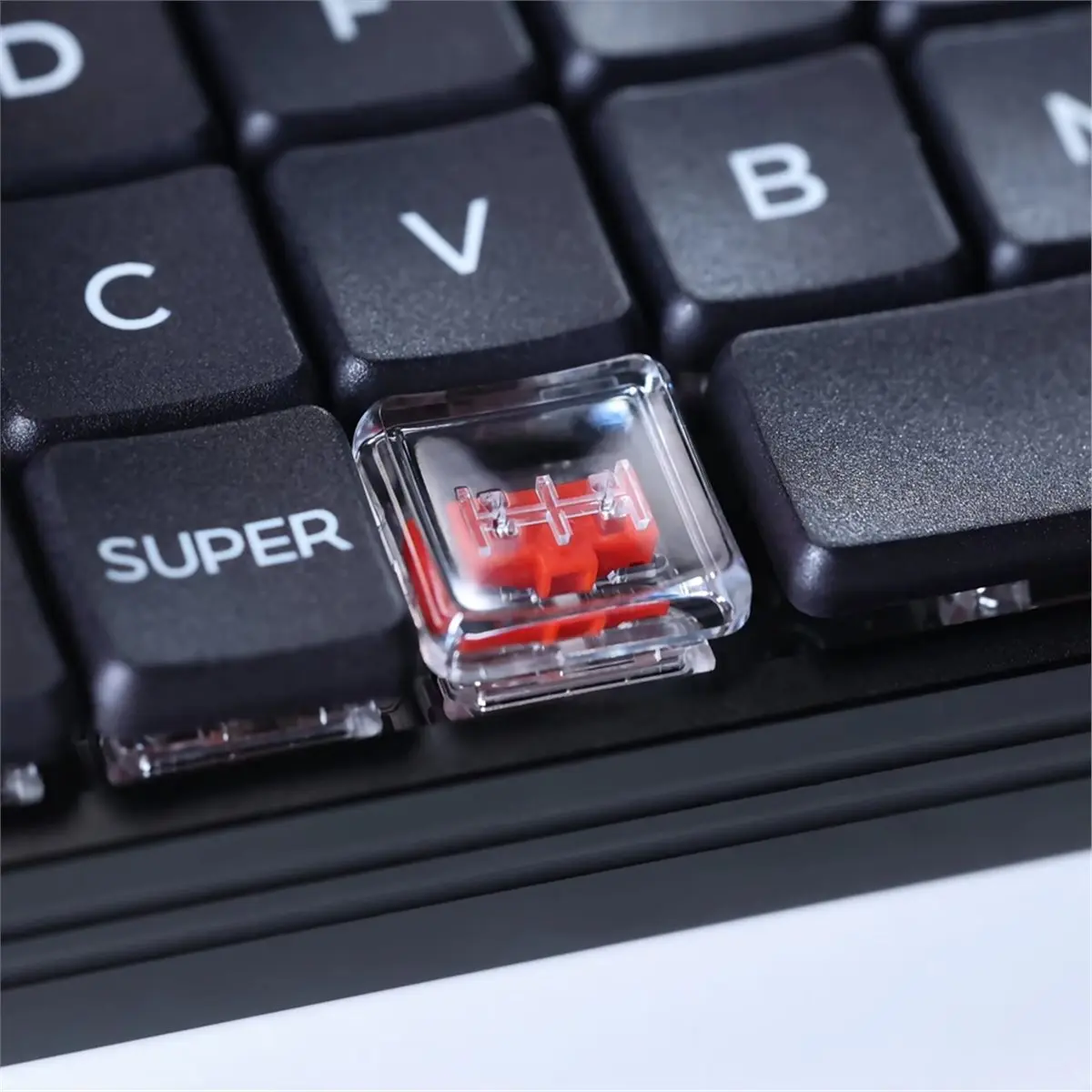 [VALUE PACK]10pcs Low Profile PC Keycaps for 1350 Choc Switch Mechanical Keyboard Ultra Thin Transparent Keycaps