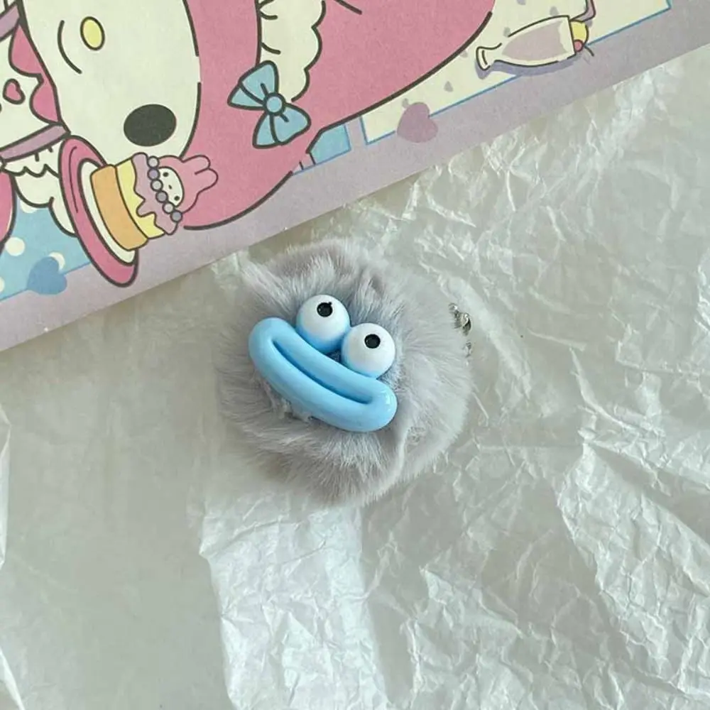 موضة الكرتون مضحك مهرج المفاتيح بلوشيز صغيرة السجق الفم كيرينغ Kawaii الملونة كبيرة الفم أفخم قلادة حقيبة معلقة