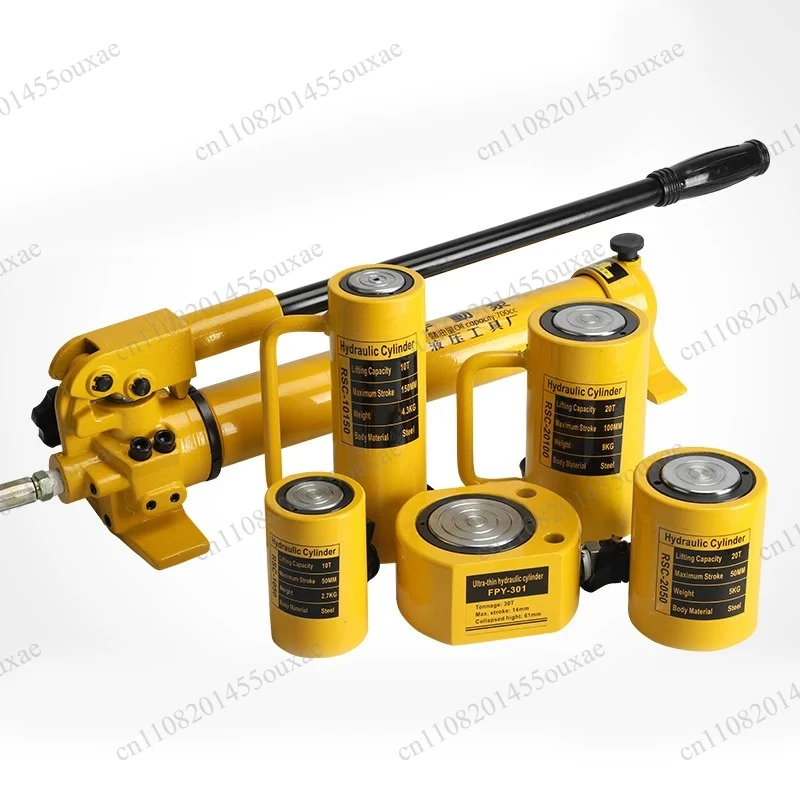 Stroke Manual Vertical RV Accessories 5T/10T Ultra-thin Portable Hydraulic Lifting Jack Hydrocylinder Split Hydraulic Booster