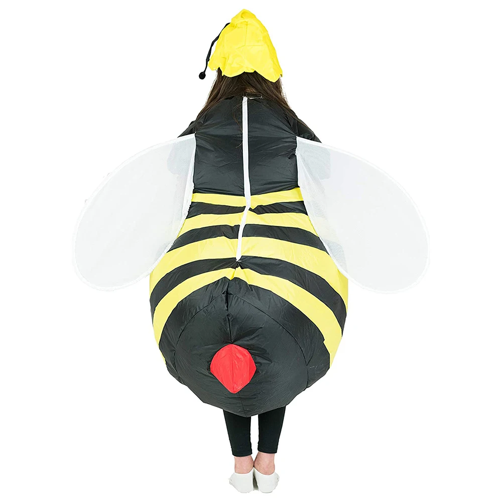 JYZCOS Animal Inflatable Costumes Bumble Bee Cosplay Suit for Audults Women Men Fancy Cosplay Party Dress