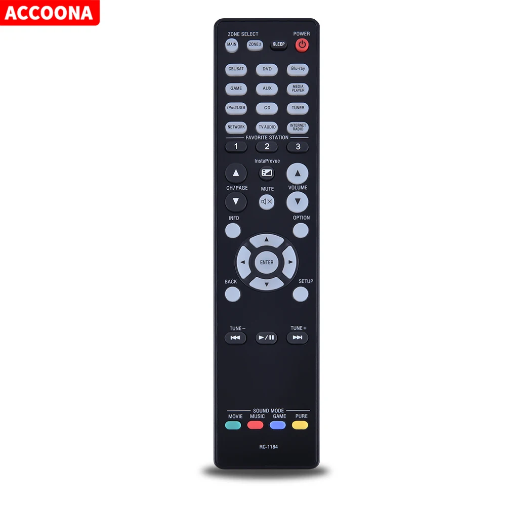 RC-1184 Remote Control for Denon AV Receiver AVR-X3000 AVRX3000