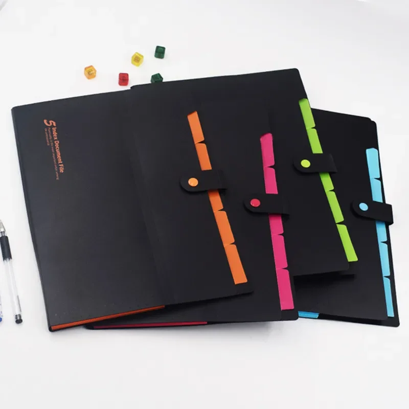 

Plastic File Folders Package A4 Multi-layer Folder Business Multi-function Storage Document PP Bag Expanding Office Accessories