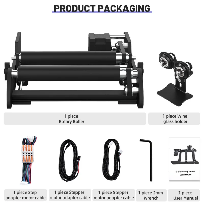 No Level Adjustment Engraving Machine Rotating Roller Platform Laser Engraving Machine Accessories Cylinder Cola Cans