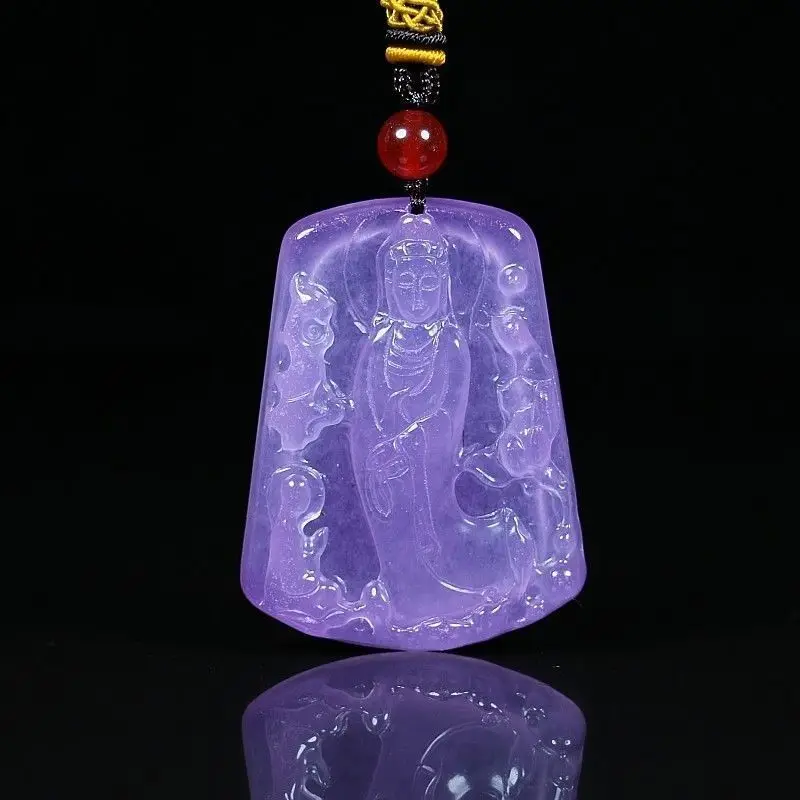 Violet Enlightenment Guanyin Pendant for Men and Women