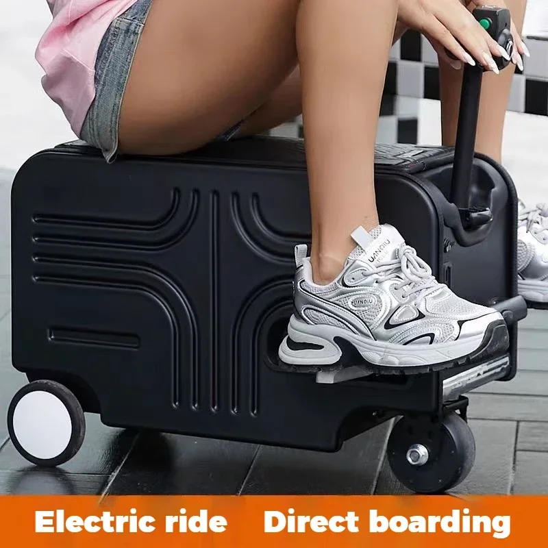 2024 New Smart suitcase electric suitcase manned charging trolley case electric cabin case 20 inches