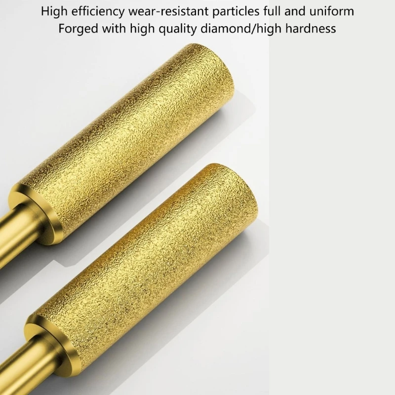 4/4.8/5.5mm Máy mài cưa xích kim cương Burr Bit File cho máy khoan dụng cụ M4YD